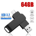 For Xiaomi 512GB USB 3.2 2in1 Flash Drives U Disk 256GB High Speed Metal Pendrive WaterProof Type-C Memoria USB Stick USB Drives