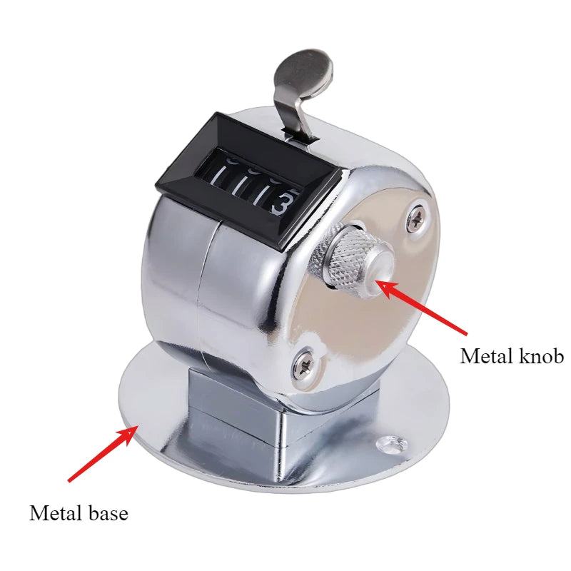 4-Digit Hand Tally Counter, Easy to Use – Manual Clicker for Golf Training & Counting, Mini Digital Mechanical Device