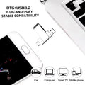 For Xiaomi 512GB USB 3.2 2in1 Flash Drives U Disk 256GB High Speed Metal Pendrive WaterProof Type-C Memoria USB Stick USB Drives