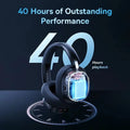 Baseus GH02 Wireless Gaming Headsets with Mic Headphones Bluetooth 5.3 40mm Driver 2.4G/Wireless/Cable RGB Overhead Headphone