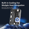 Blueendless 8 In HUB M.2 2230 2242 2280 Magnetic NVME SSD Docking Station 10Gbps 100W PD 4K60HZ HDTV SSD Enclosure Cooling Fan