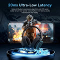 Baseus GH02 Wireless Gaming Headsets with Mic Headphones Bluetooth 5.3 40mm Driver 2.4G/Wireless/Cable RGB Overhead Headphone