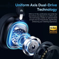 Baseus GH02 Wireless Gaming Headsets with Mic Headphones Bluetooth 5.3 40mm Driver 2.4G/Wireless/Cable RGB Overhead Headphone